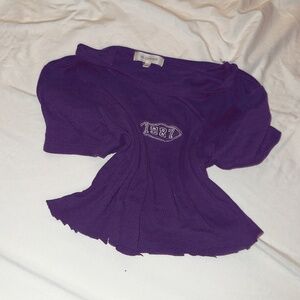 2000s cropped t shirt